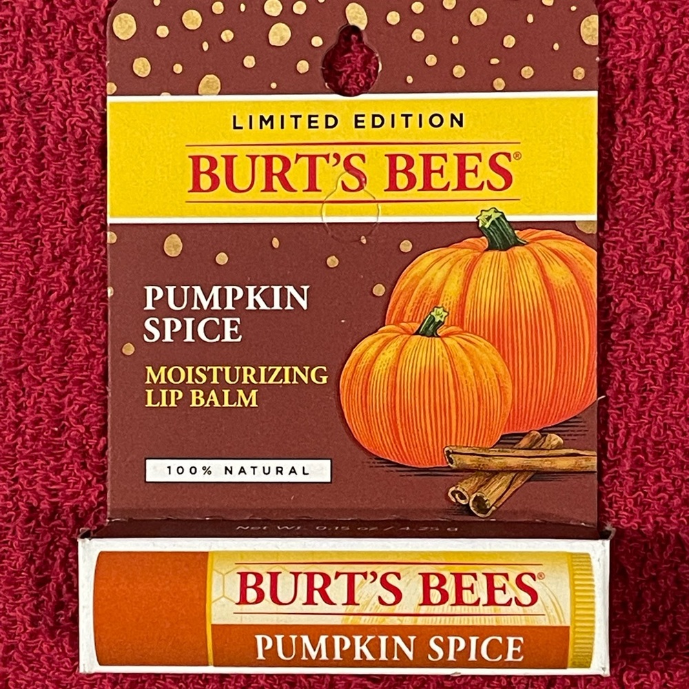 3/$20 LAST Limited Edition Burt's Bees Pumpkin Spice